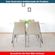 4 Kit 6 Cadeiras Amanda Glam Revestida em PVC Fendi Estrutura Metal Ambientada